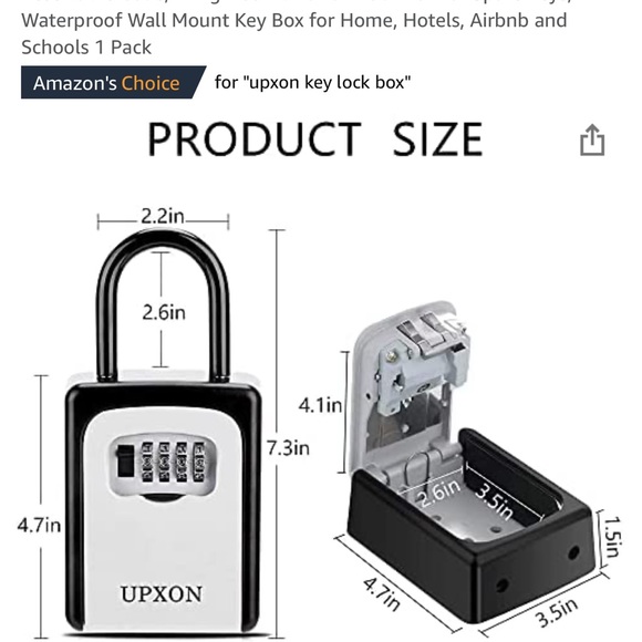 NWT π lockbox for spare keys π - Picture 2 of 8